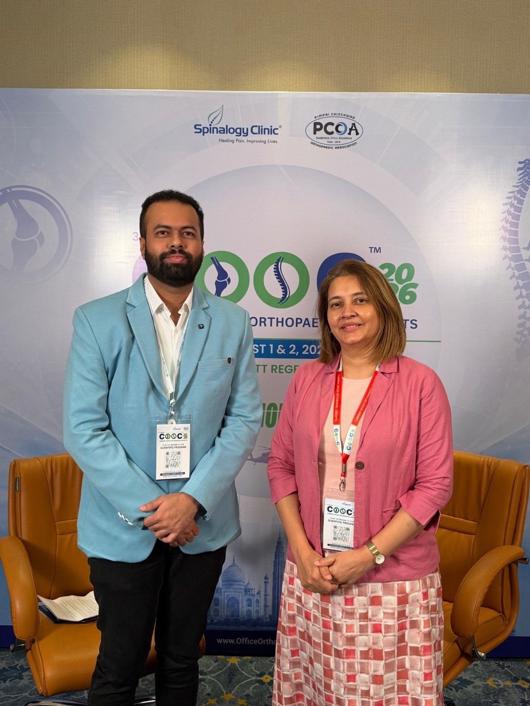 Dr. Tanmay Athawale with faculty at COOC 2026