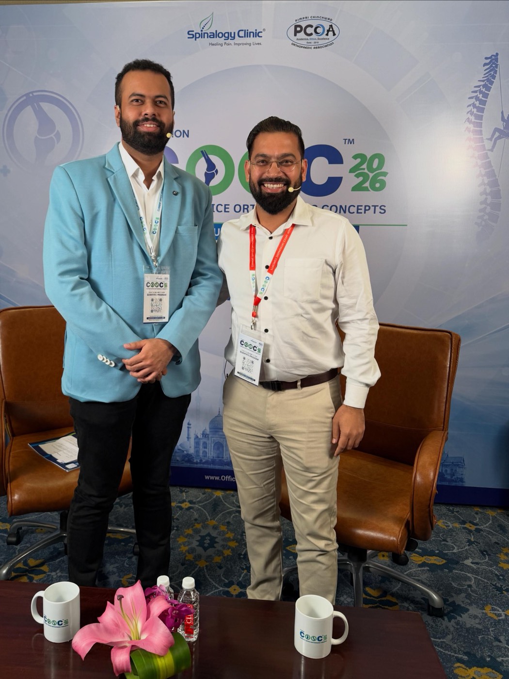 Dr. Tanmay Athawale with faculty at COOC 2026