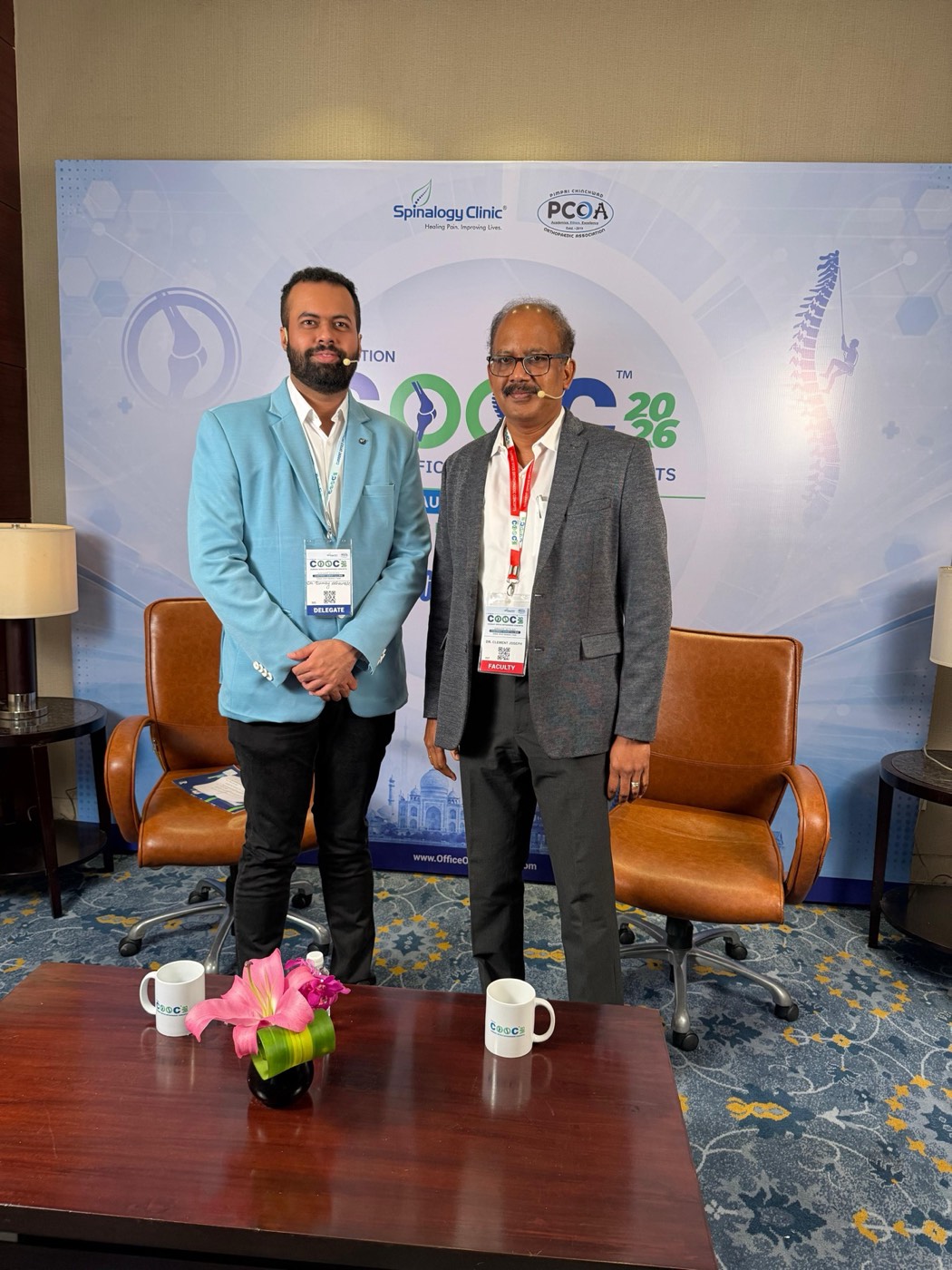 Dr. Tanmay Athawale with faculty at COOC 2026