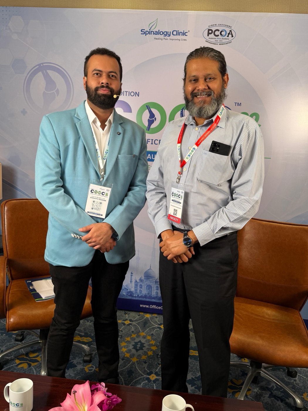 Dr. Tanmay Athawale with faculty at COOC 2026